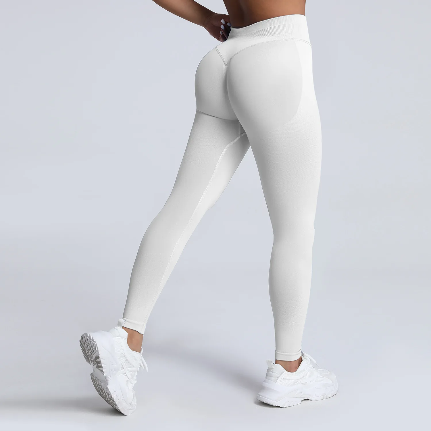 

Mileegirl High-Waist Scrunch Butt Leggings Seamless Booty Lifting Yoga Pants Quick Dry Impact Sports Legging Workout Gym Tights