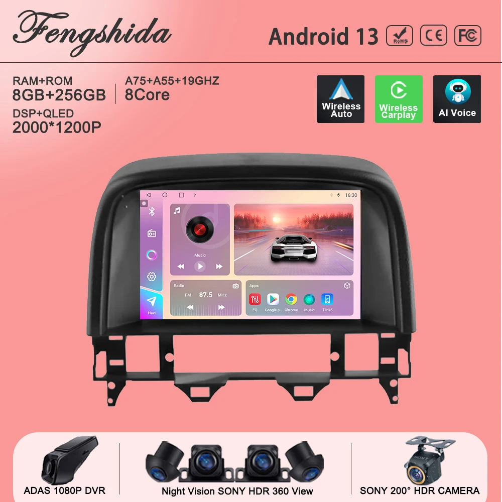 

Android 13 Multimedia For Mazda 6 2002 -2008 Auto Radio No 2din DVD Stereo Head Unit GPS Navigation QLED Screen High-performance