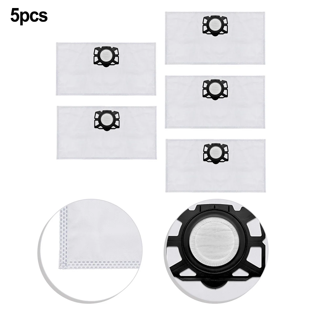 5pcs Dust Bags For Karcher 2.863-314.0 KFI 357 KA 40 WD2 Plus WD3 SE4002 Robot Vacuum Cleaner Replacement Accessories