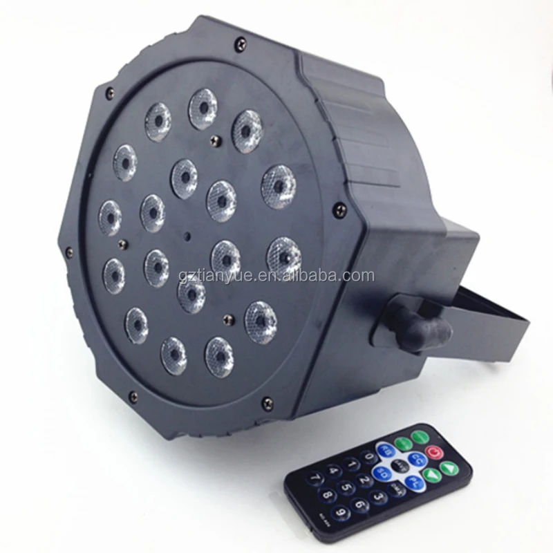 

High quality led light par 18pcs3w RGB flat par stage light cob par for home party lighting