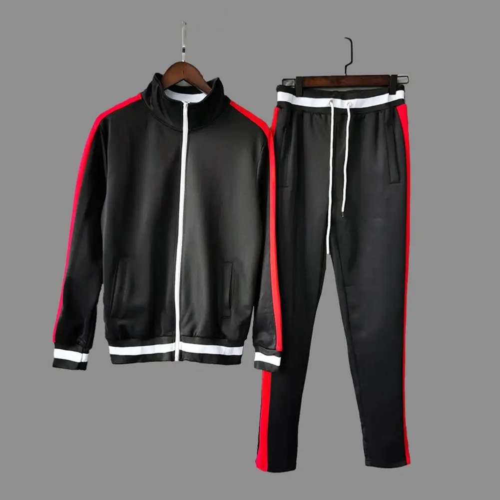 New Mens Tracksuits 2023 Men Sets Sweatshirt+sweatpants Tracksuit Zipper Stand Collar Sports Suit Jogging Fitness Men Clothing