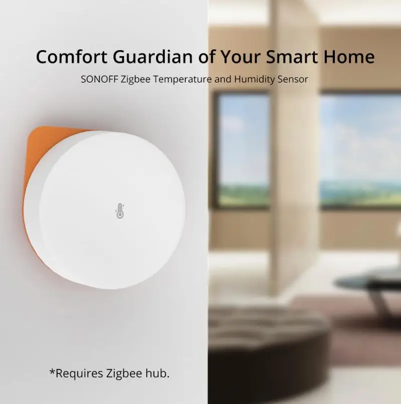 SONOFF SNZB-02P Temperature And Humidity Sensor Smart Home Thermometer Detector Ewelink App Via Alexa Google Home Zigbee Gateway