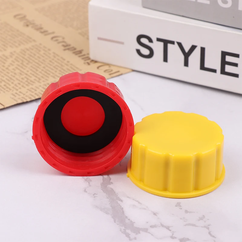 43mm ID / 54mm OD / 23mm H Plastic Gas Can Cap For 1/2/3/5 Gallon Cans, Portable Red Or Yellow Replacement