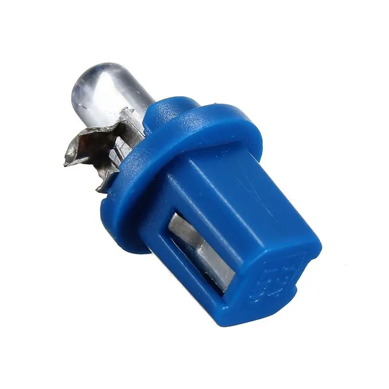 50X LED BULB METER DASH B8-5D T5 Lamp With Holder BLUE TUNING Auto Car Light