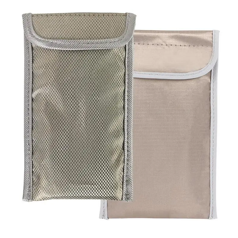 Mobile Phone Rf Signal Blocker Anti-Radiation Shield Case Bag Pouch Phone Signal Blocking Bag Prevent Degaussing Anti-Tracking