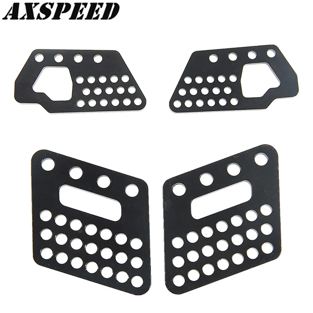 AXSPEED 금속 충격 흡수 장치 마운트 전면 및 후면 충격 댐퍼 스탠드 1/10 Axial Wraith 90018 RC 크롤러 자동차 부품