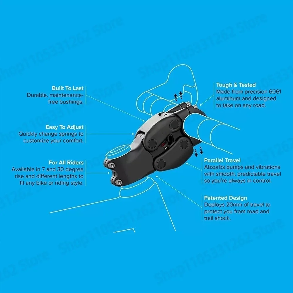Road off road bike suspension EE mountain bike shock absorbing stem kit set tool pack