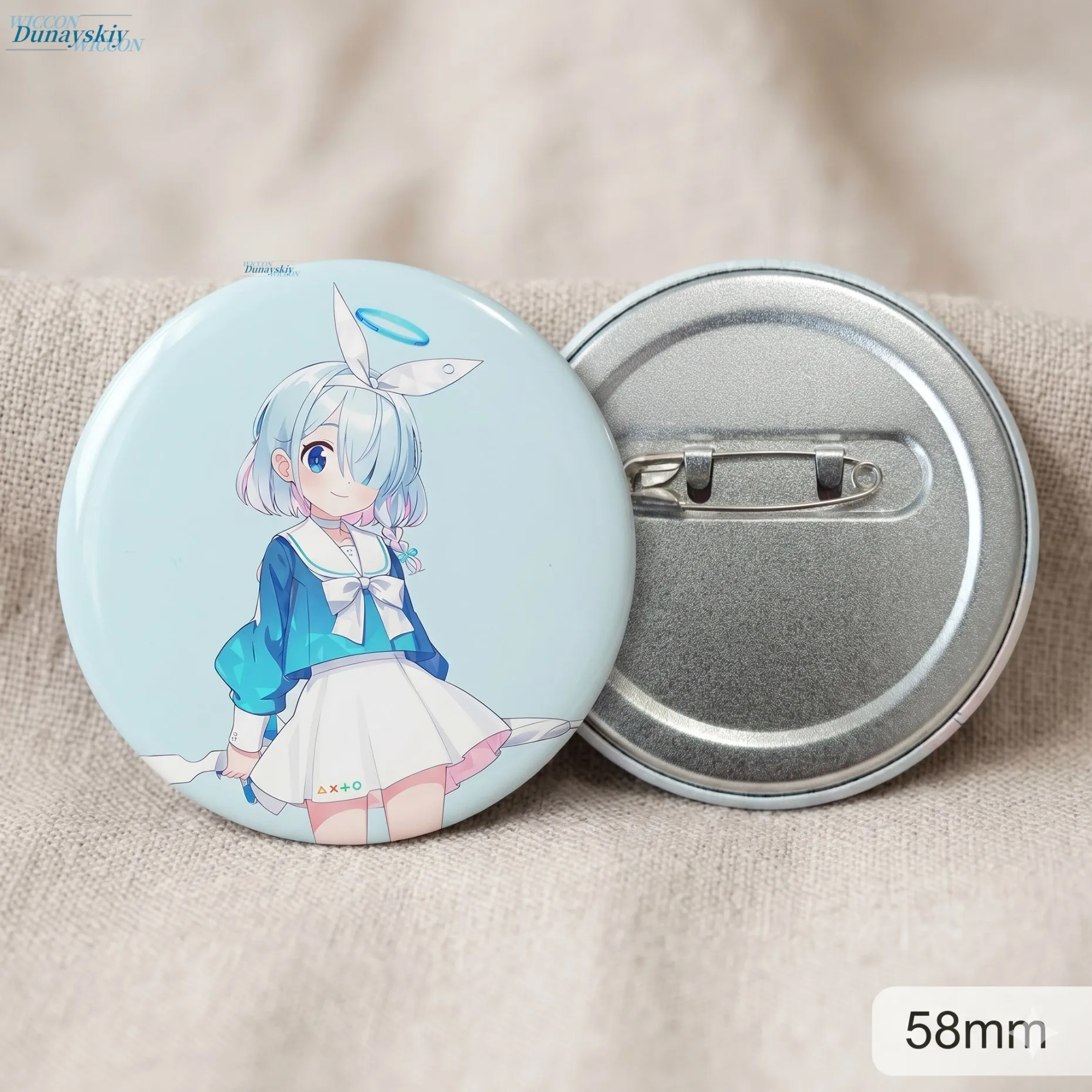 BA Blue Archive Arona A.R.O.N.A Badge Pin Brooch Anime Game Character Cute Button Metal Collection Fan Gift Arona Blue Archive