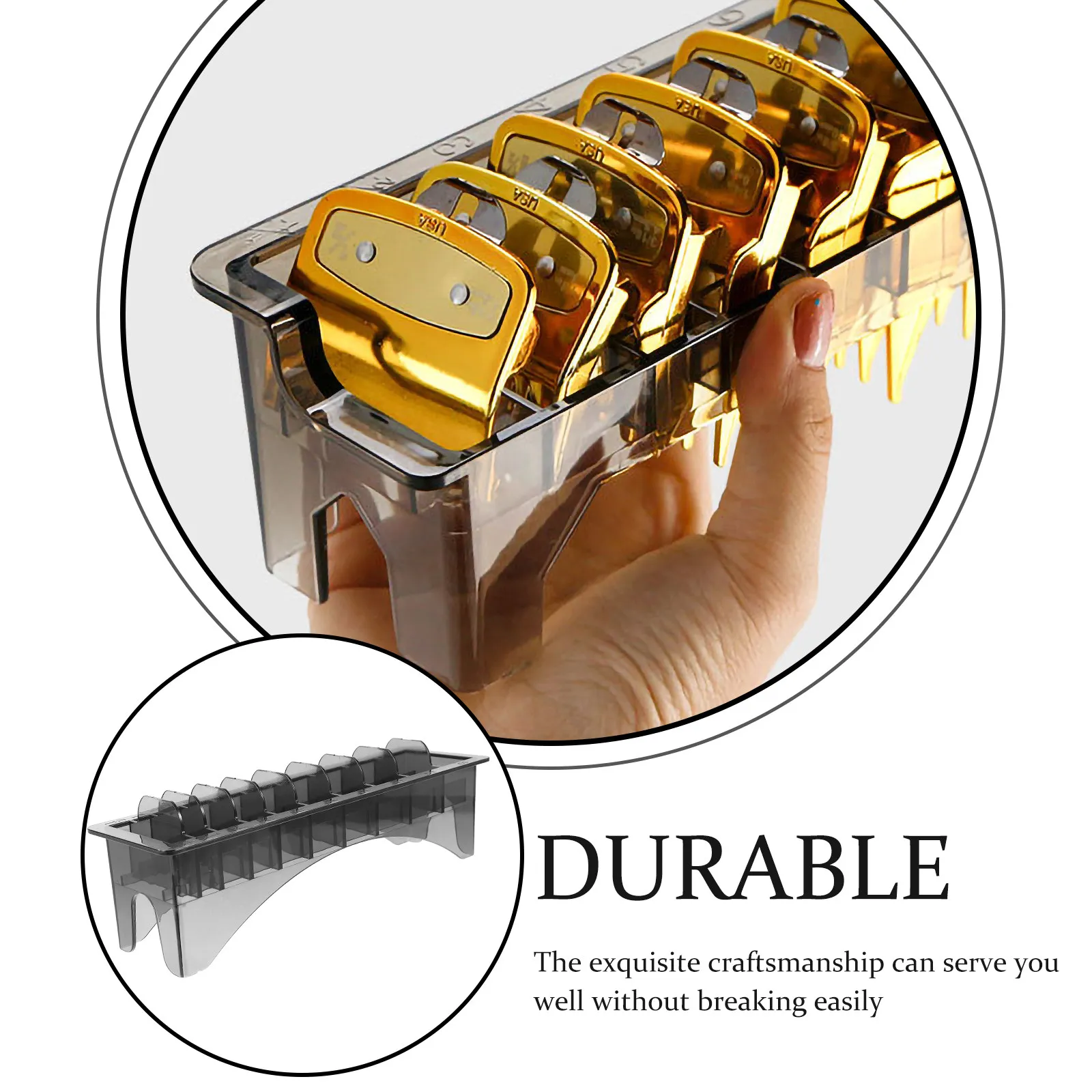 Barber Supplies Clipper Comb Holder Plastic Guide Comb Storage Box Simple Structure Not Easy to Deform Professional Hair Tools - view 5