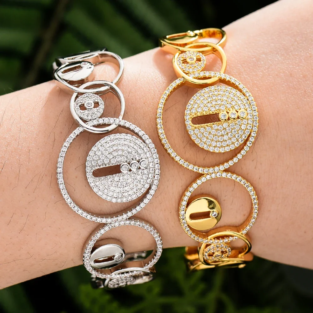 

Soramoore New Trendy Necklace Bangle Earrings Ring Jewelry Sets For Women Wedding High Quality New Dubai Luxury Noblewoman Style