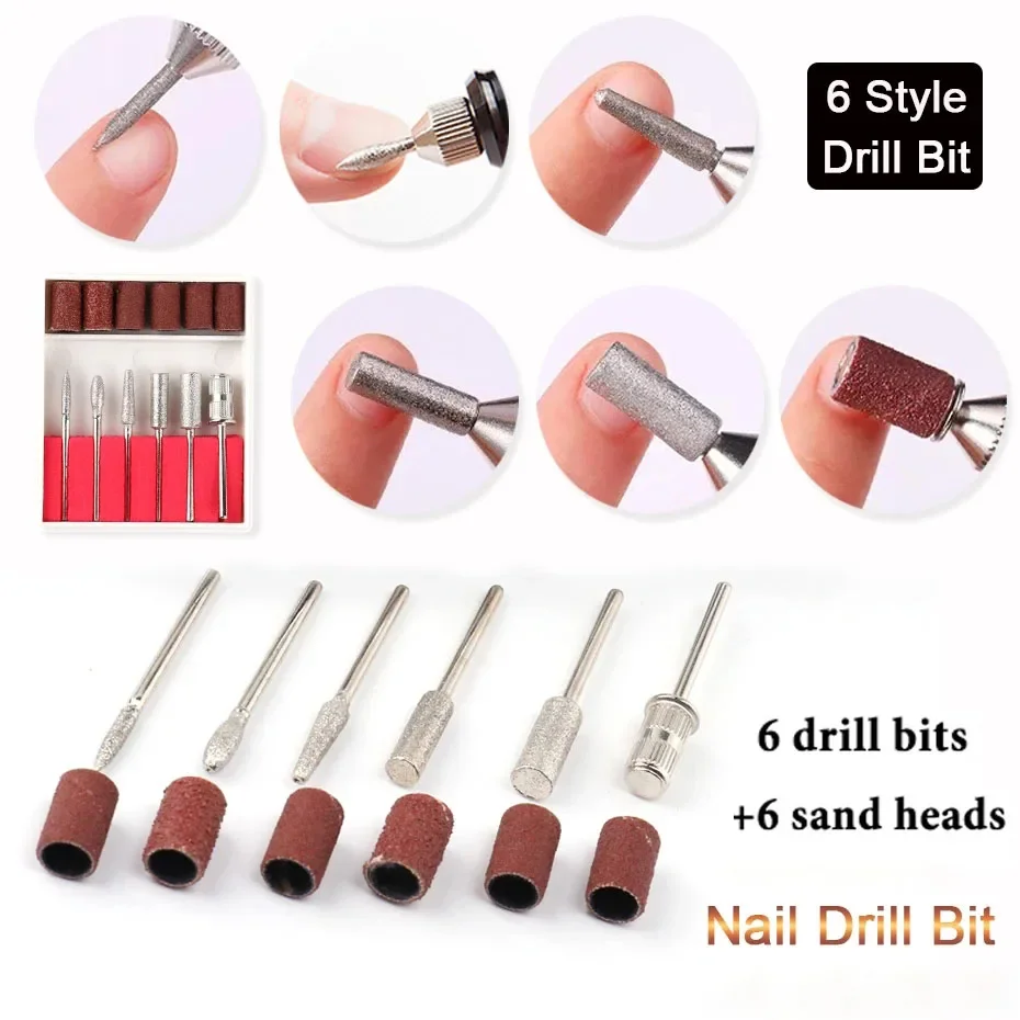 Electric Nail Sander Nail Drill Machine Grinder Nail Removal Exfoliating Polishing Tool Pedicure Machine Adapter Press on nails