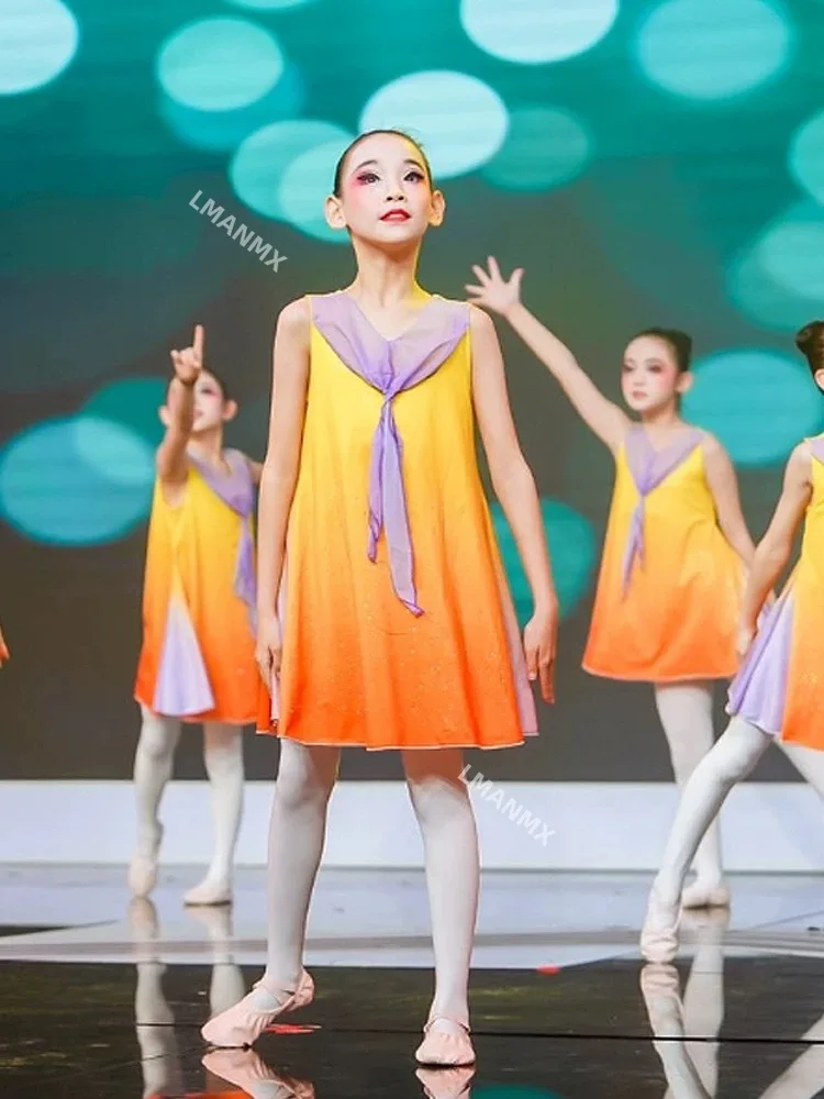 Children's choir costumes, performance costumes, modern dance dresses for primary and secondary school students