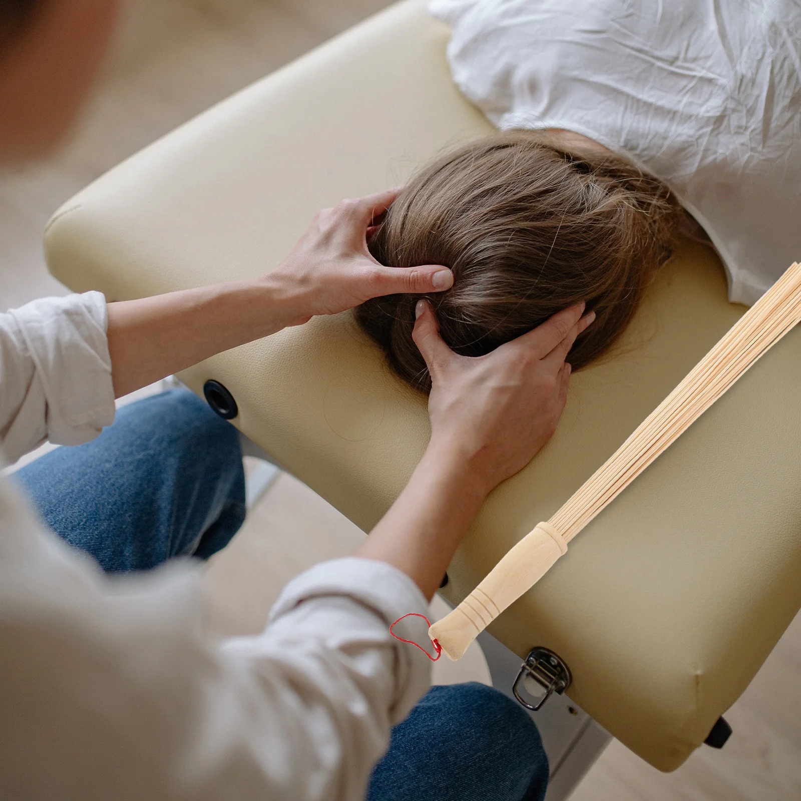 

Bamboo Massage Stick For Back Pain Relief, Portable Wood Therapy Body Massager, Gua Sha Scraping Tool For Muscle