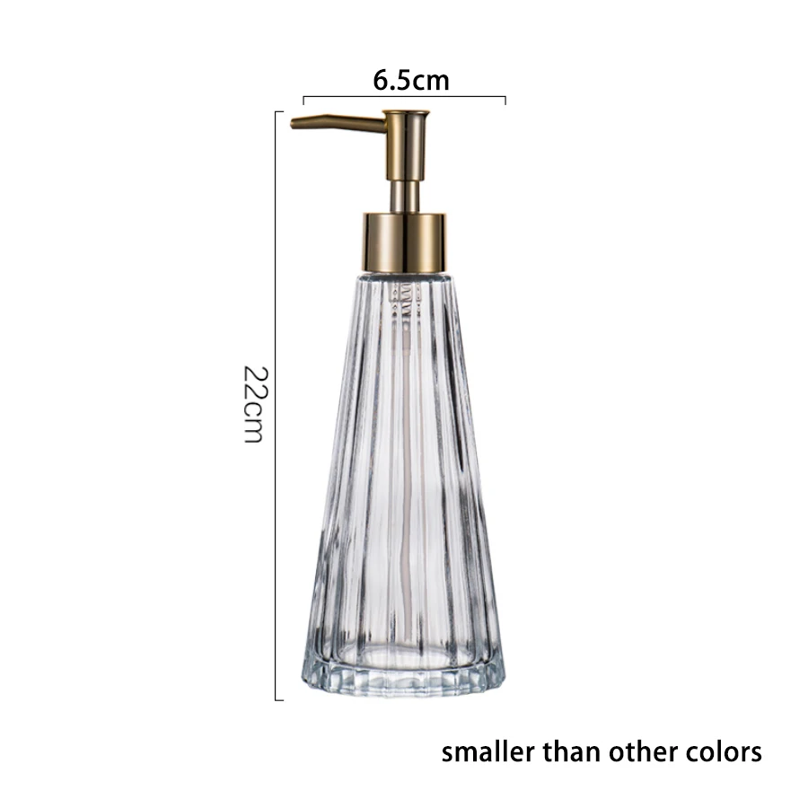Lotion Bottle Luxury Soap Dispenser 300ML Refillable Liquid Glass Umbrella-shaped Shower Gel Bottle Liquid for Hotel Bathroom