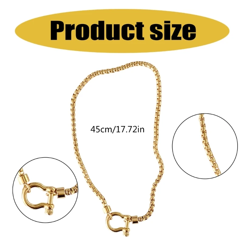 Cool Stainless Steel Carabiner Pendant Necklace for Travel and Social Event image 6