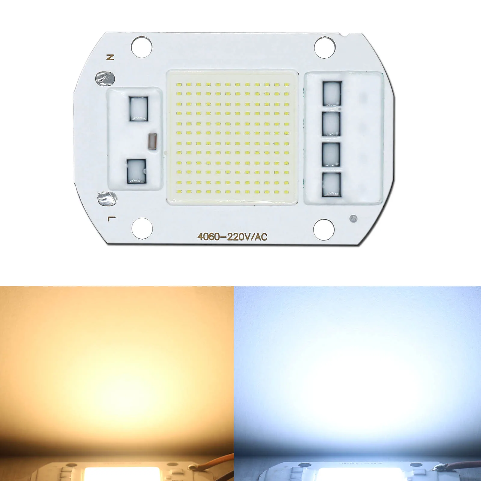 10pcs LED COB Chip 50w CSP led bulb High Power 60*40mm led bulbs Lamp 220V LED matrix For LED Outdoor FloodLight Bulb 2400-8000K