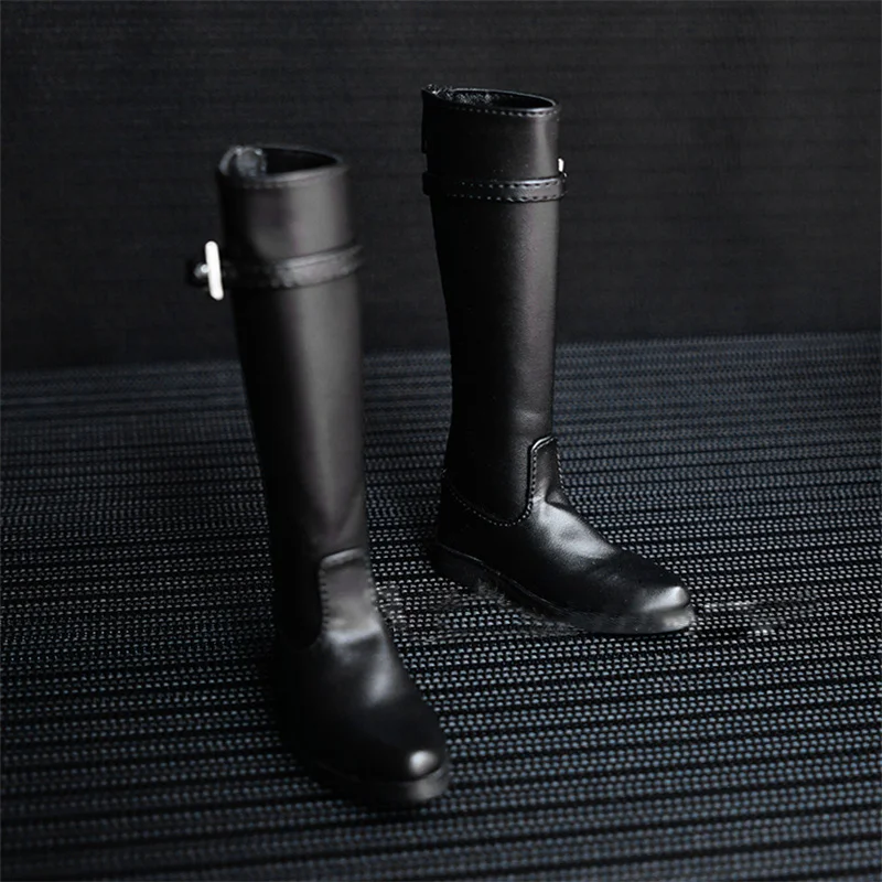 Los zapatos de muñeca BJD son adecuados para 1/3 1/4 MSD tío muñeca tamaño negro individualidad moda alta bota militar accesorios para muñecas