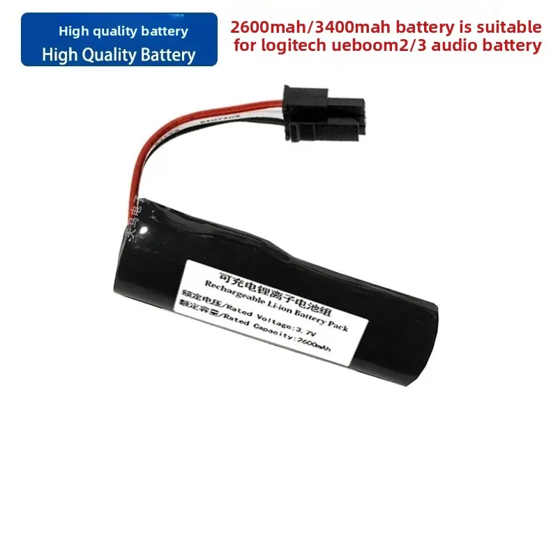 533-000104 3400mAh 3.7V Speaker Battery for Logitech UE Boom2 /3 Replaceable Rechargeable Lithium Battery