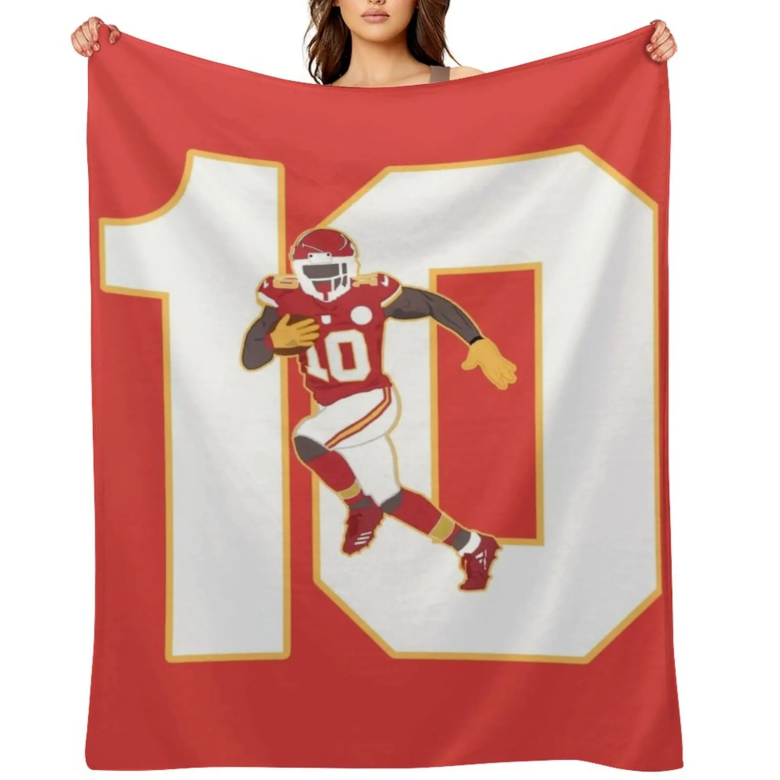 

Tyreek Hill Throw Blanket Multi-Purpose Sleeping Bag Soft Plush Plaid Baby Blankets