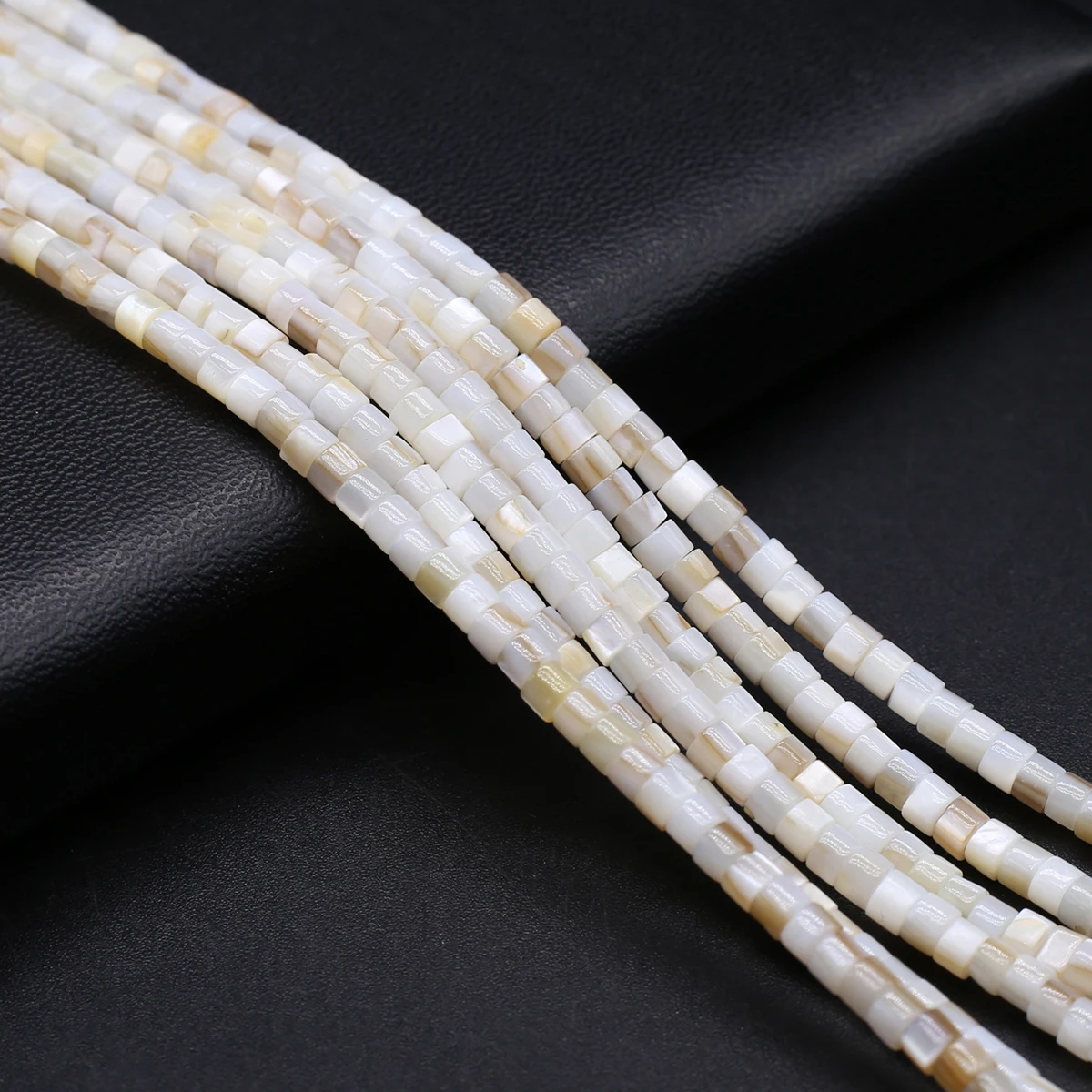 Natural Freshwater Cylindrical Shell Loose Isolation Beads for DIY Jewelry Making Necklace Bracelet Accessories Women 2x3/3x4mm