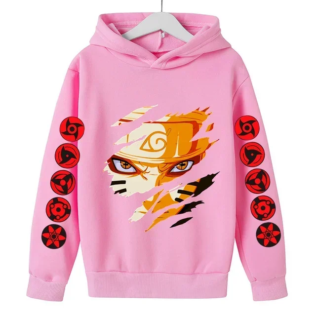 2024 Naruto anime children\'s hoodies-animated cotton hoodies for boys and girls ages 3-14