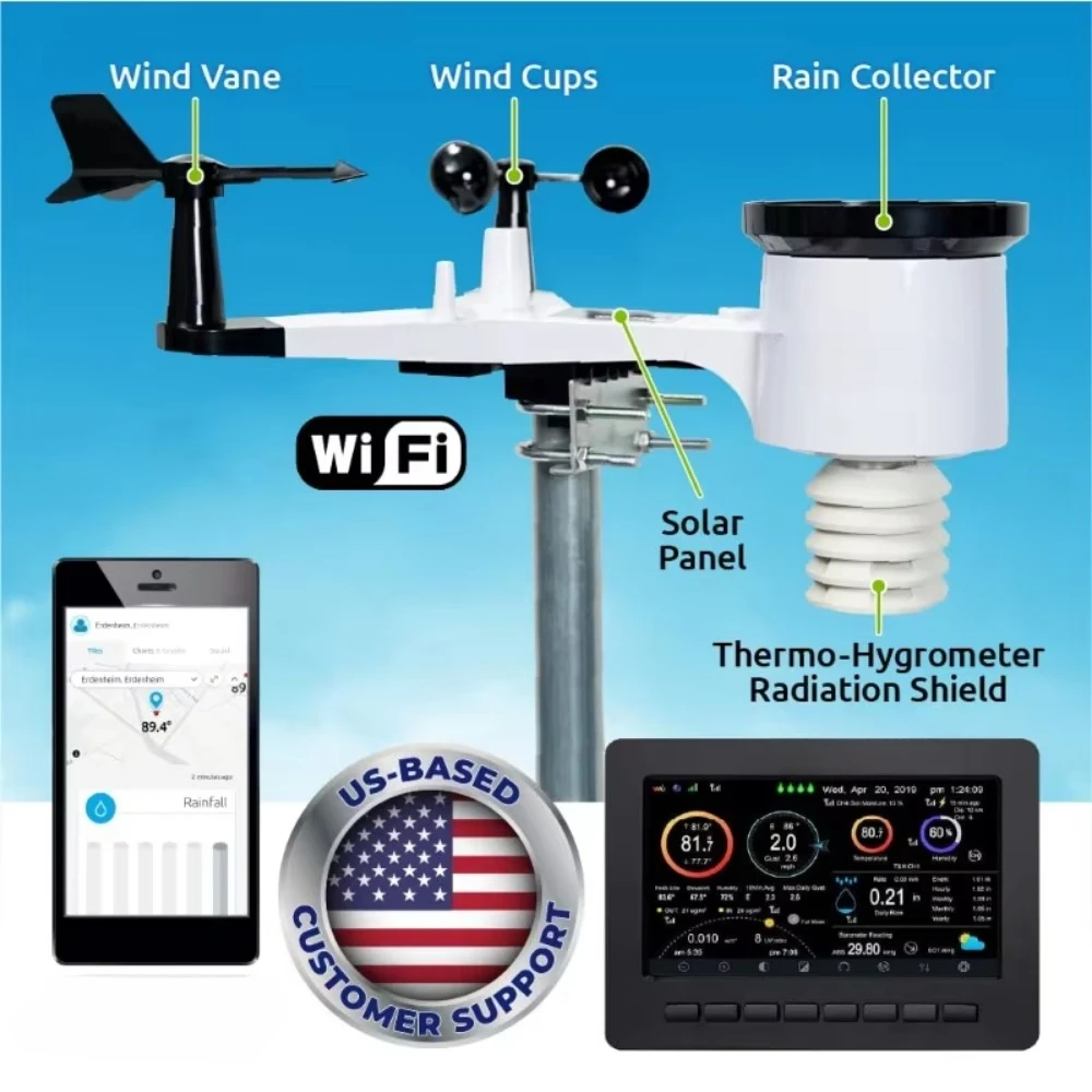 WS-2000 Smart Weather Station with WiFi Remote Monitoring and Alerts