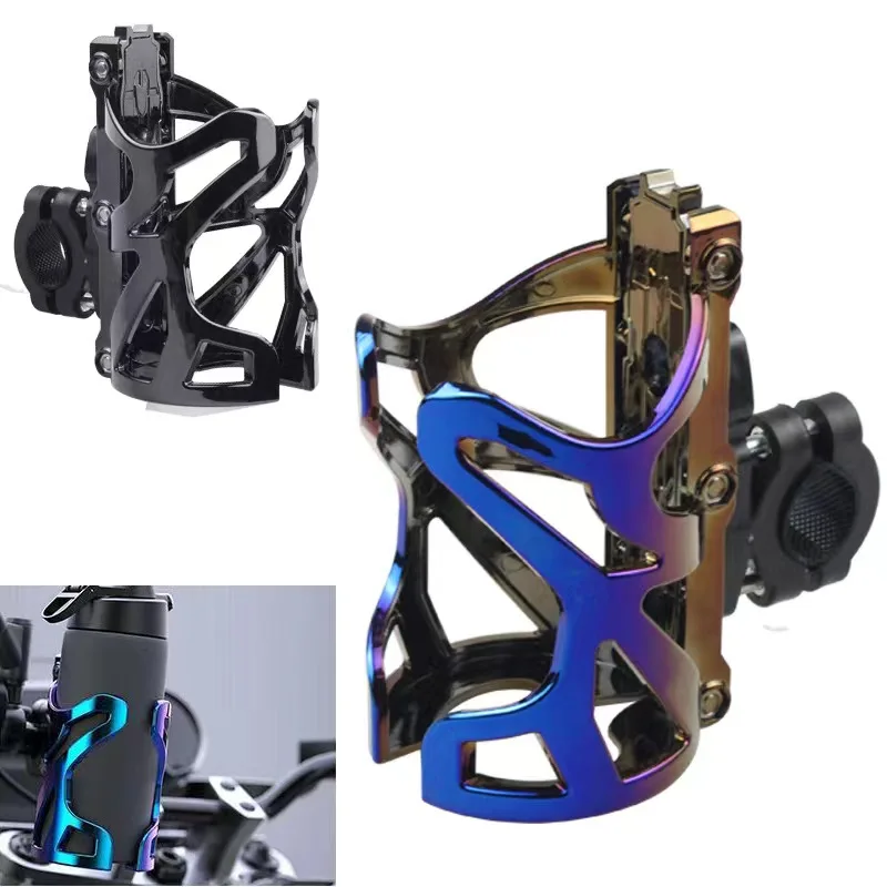 Universal Motorcycle Drink Cup Holder Handlebar Bottle Stand Bottle Cage Water Beverage for bmw r ninet triumph tiger 800 ducati