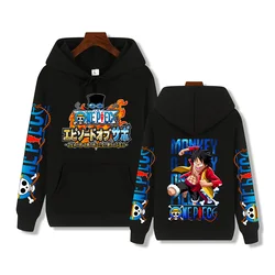 One Piece Agile Luffy print Autumn/Winter comfortable soft thickened men's high quality casual fashion warm street hoodie