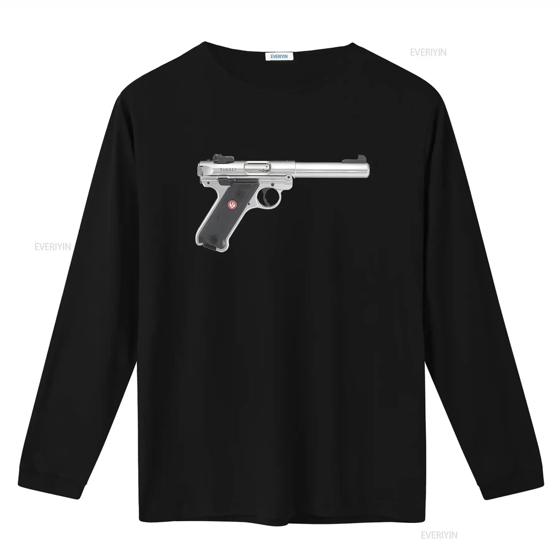 Ruger Mark IV Pistol Design Cool Texture T Shirt for Men vintage Washed Casual graphic Versatile Slightly Breathable