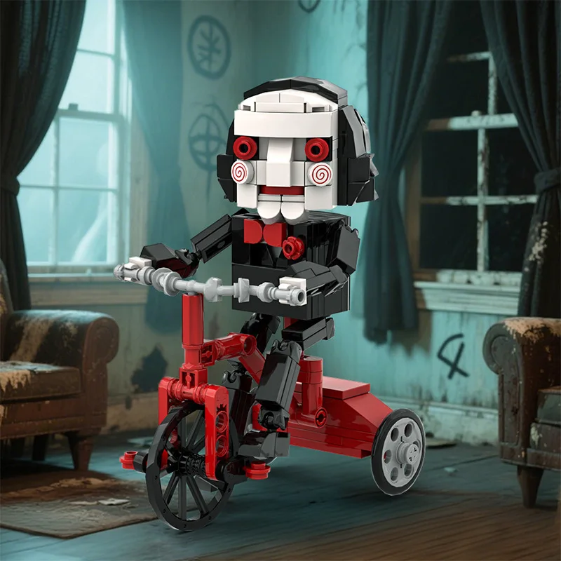 MOC – figurine de film d'horreur BrickHeadz Ghosterbuster, jouets de scie, modèle de Construction pour enfants et adultes, cadeau d'halloween