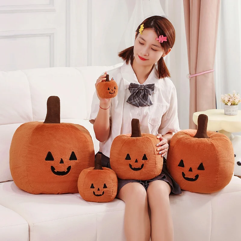 10~50cm Giant Halloween Gift Funny Pumpkin Cartoon Soft Lovely Huggable Doll Toys For Children Pendant Creative