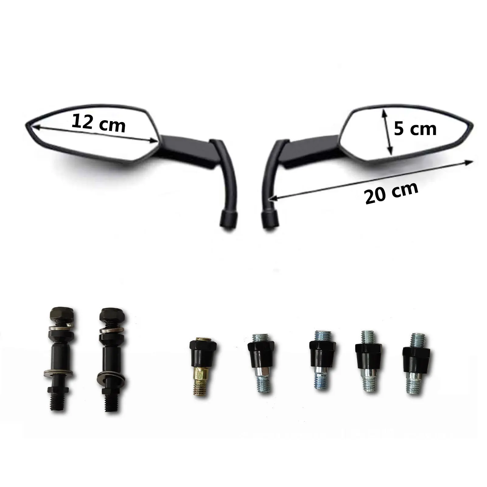 for Harley X48 and other sickle rearview mirrors, suitable for modifying metal rearview mirrors, wide-angle and