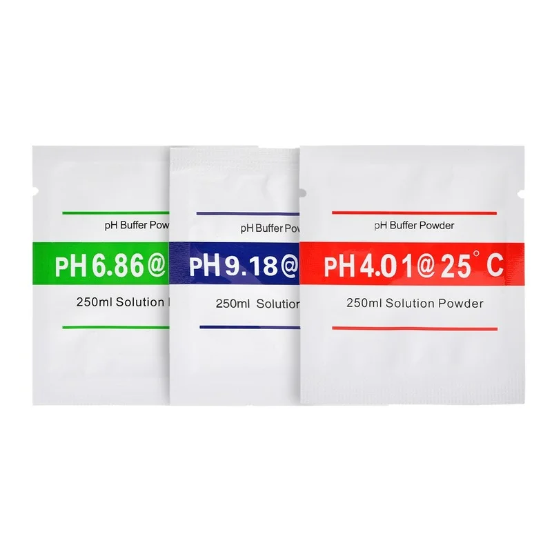 15pcs PH Meter Calibration Powder Point 4.01 6.86 9.18 PH Buffer Powder Measure Calibration Solution For Test Meter