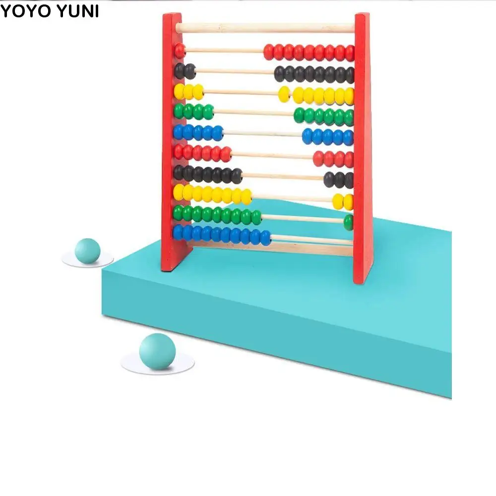 

Wooden Abacus for Kids Montessori Toy Intelligence Development Children Toys Mini Colorful Beads Learning Mathematics Tool
