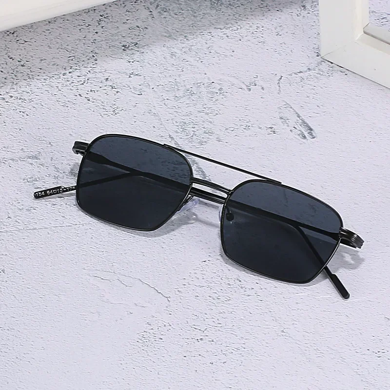 Dropshipping Fashion Square Sunglasses Men Women Metal Sun Glasses Retro Sun Glasses Vintage High Quality Gafas Oculos De Sol