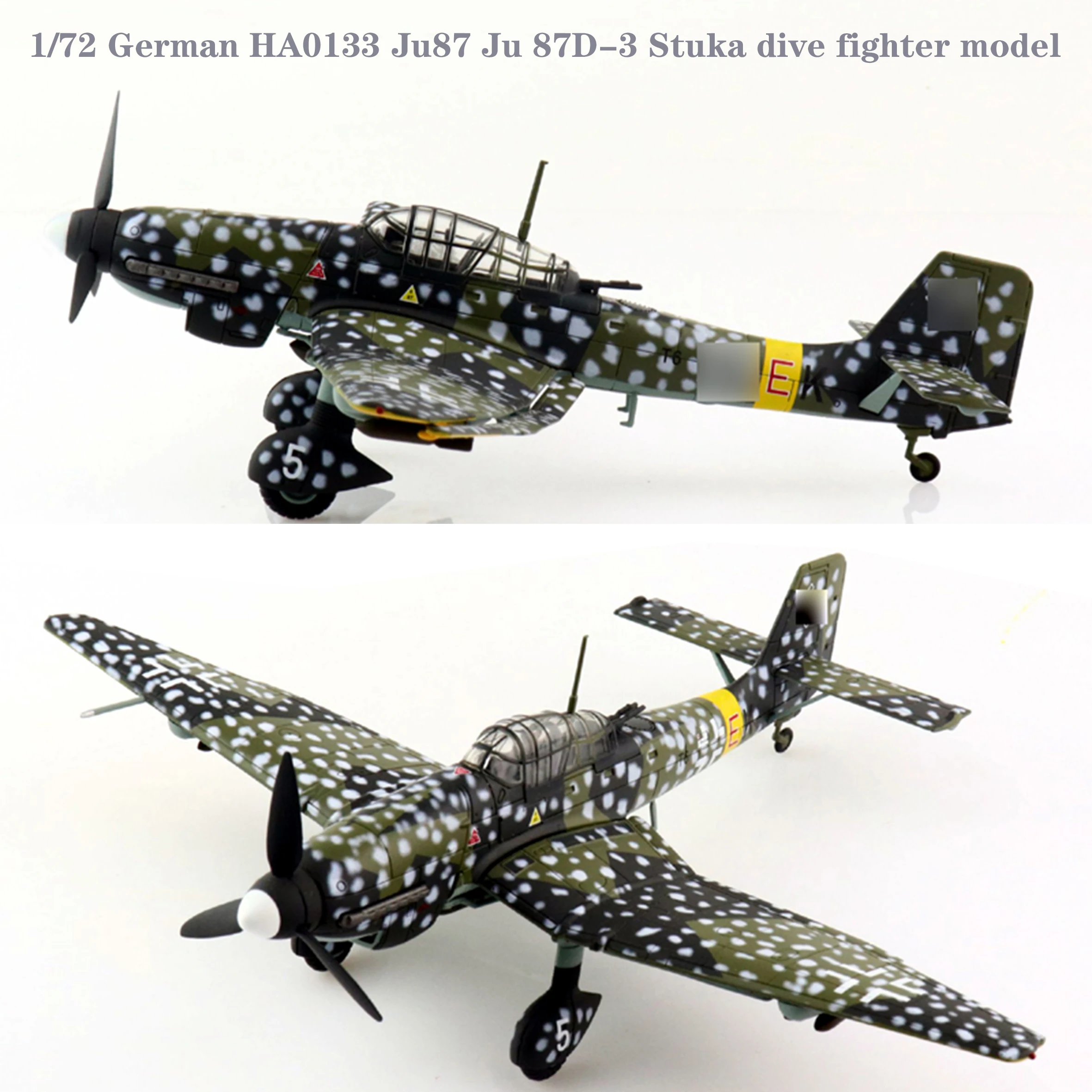 

Fine 1/72 German HA0133 Ju87 Ju 87D-3 Stuka dive fighter model east line Alloy collection model