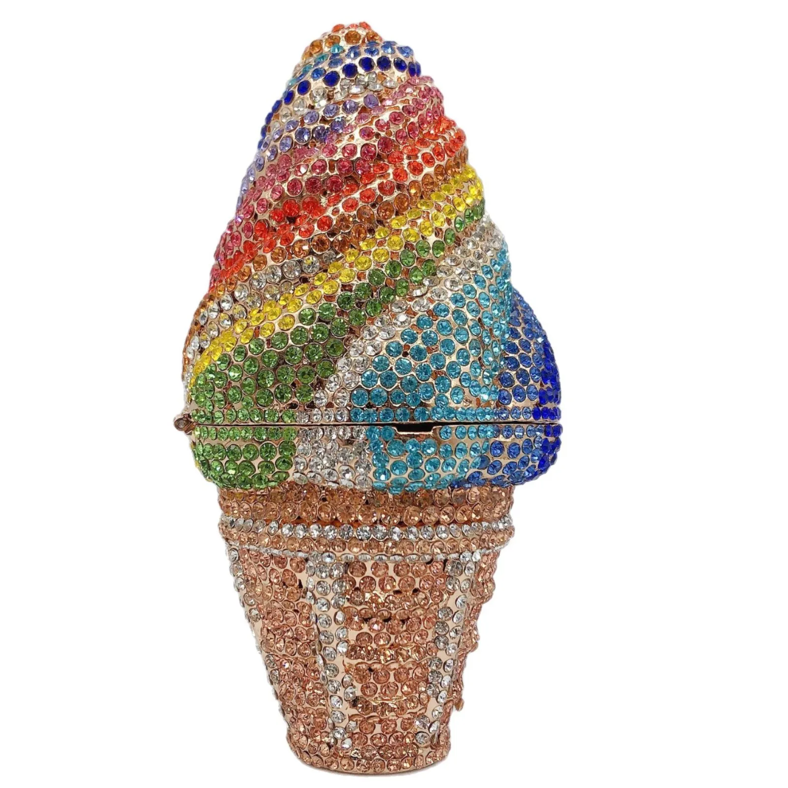 

Клатч для мороженого, сумка для ужина с мороженым и бриллиантами, вечерние клатчи со стразами, сумка для девочек, украшенный кристаллами, вечерние клатчи Handtasche