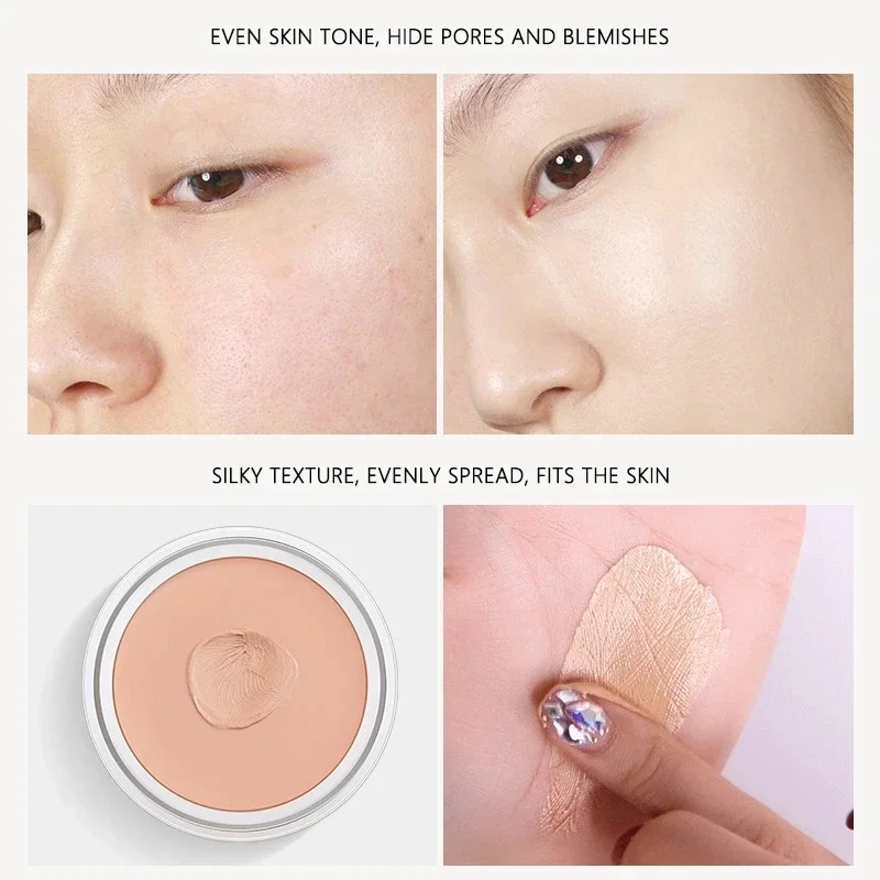 Moisturizing Face Concealer Cream Hide Blemish Cover Dark Circle Concealer Waterproof Long-Lasting Makeup Foundation Cosmetic