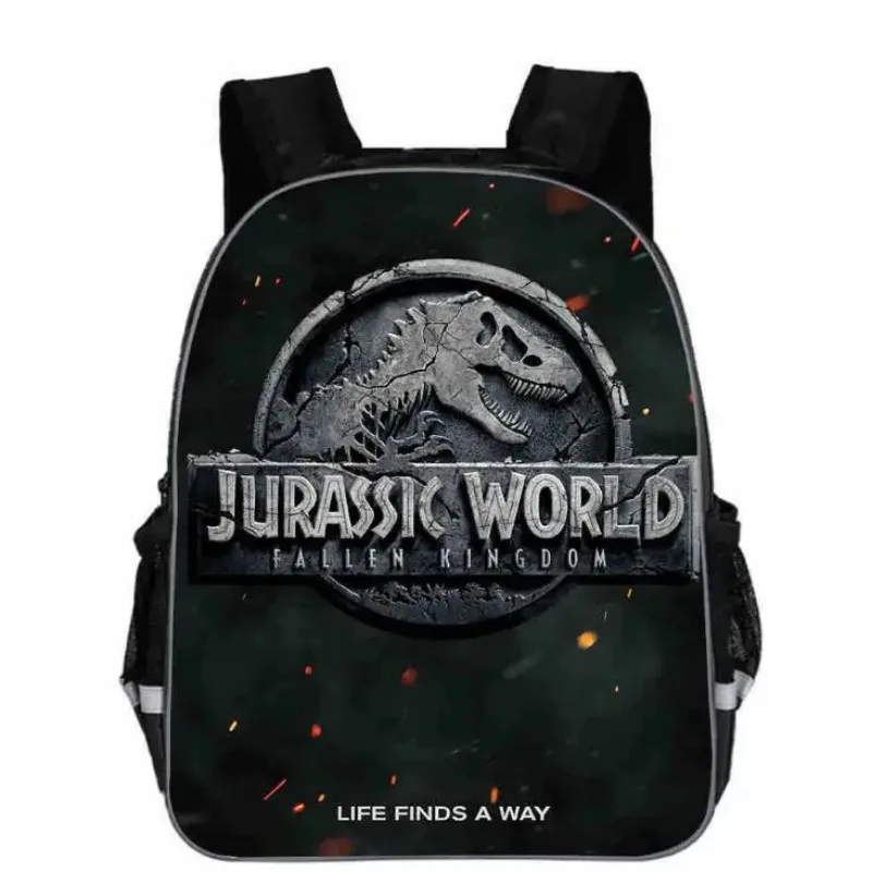 Three-piece Suit Children\'s Schoolbag Jurassic Dinosaur World Primary School Students\' Fashion Backpack Cool Backpack Men Women.