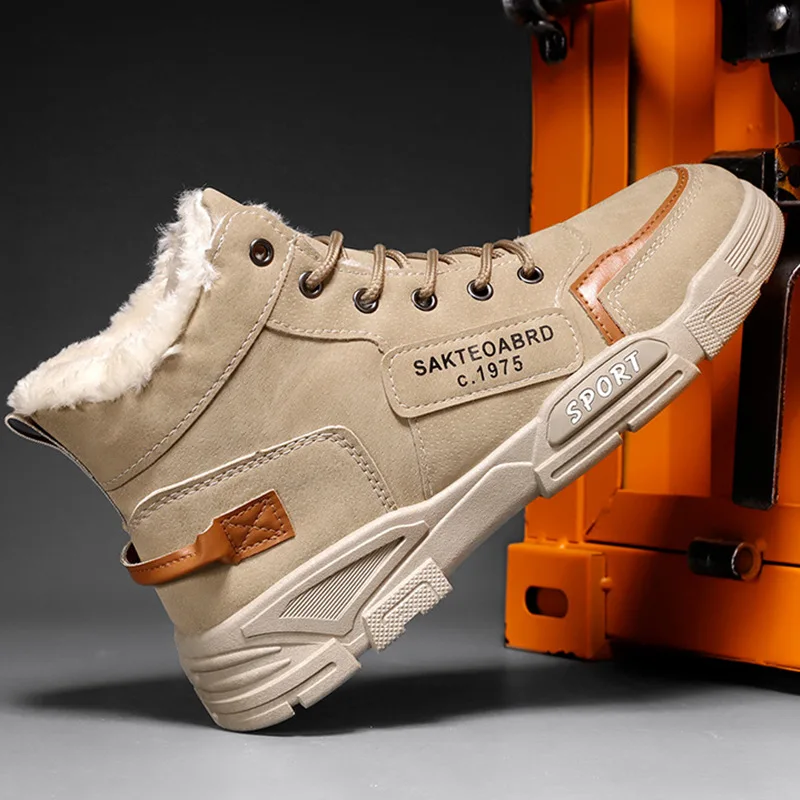 

Men High Quality Leather Boots Male Spring Casual Motorcycle Ankle Botas Hombre Men Lace-Up Basic Boots Man Fashion Men Boots