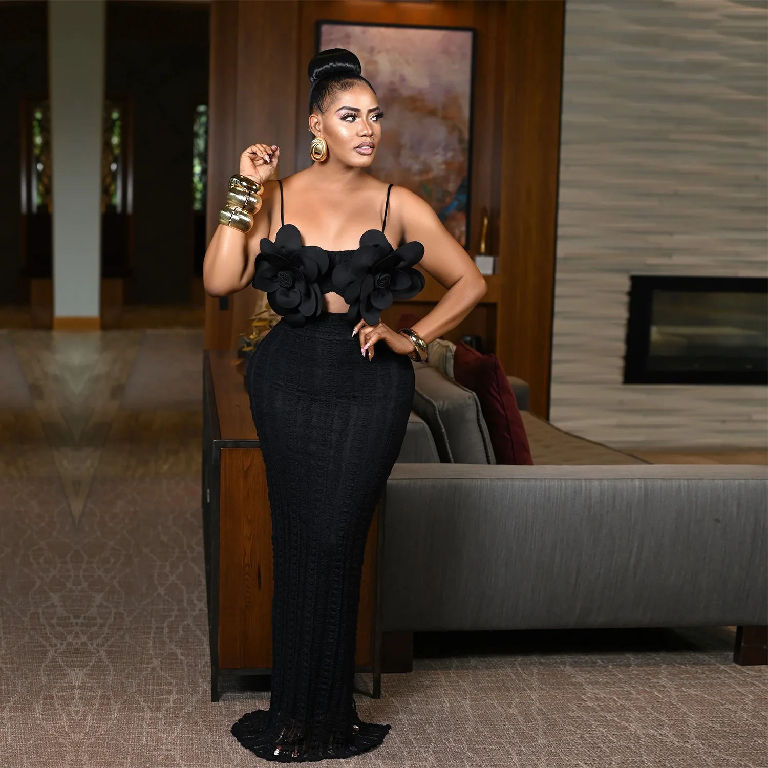 Women Sexy Evening Dress Sleeveless Party Sling Dresses Floral Slim Fit Elegant Backless Floor Length Vestidos Prom Summer