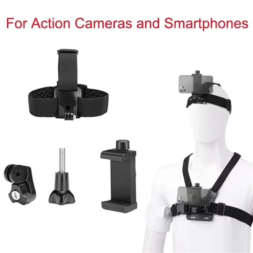 COOL DIER For GoPro Chest Strap Adjustable Harness Strap Elastic Chest Strap For GoPro Hero 13 12 11 DJI Action 4 3 Insta360 X4