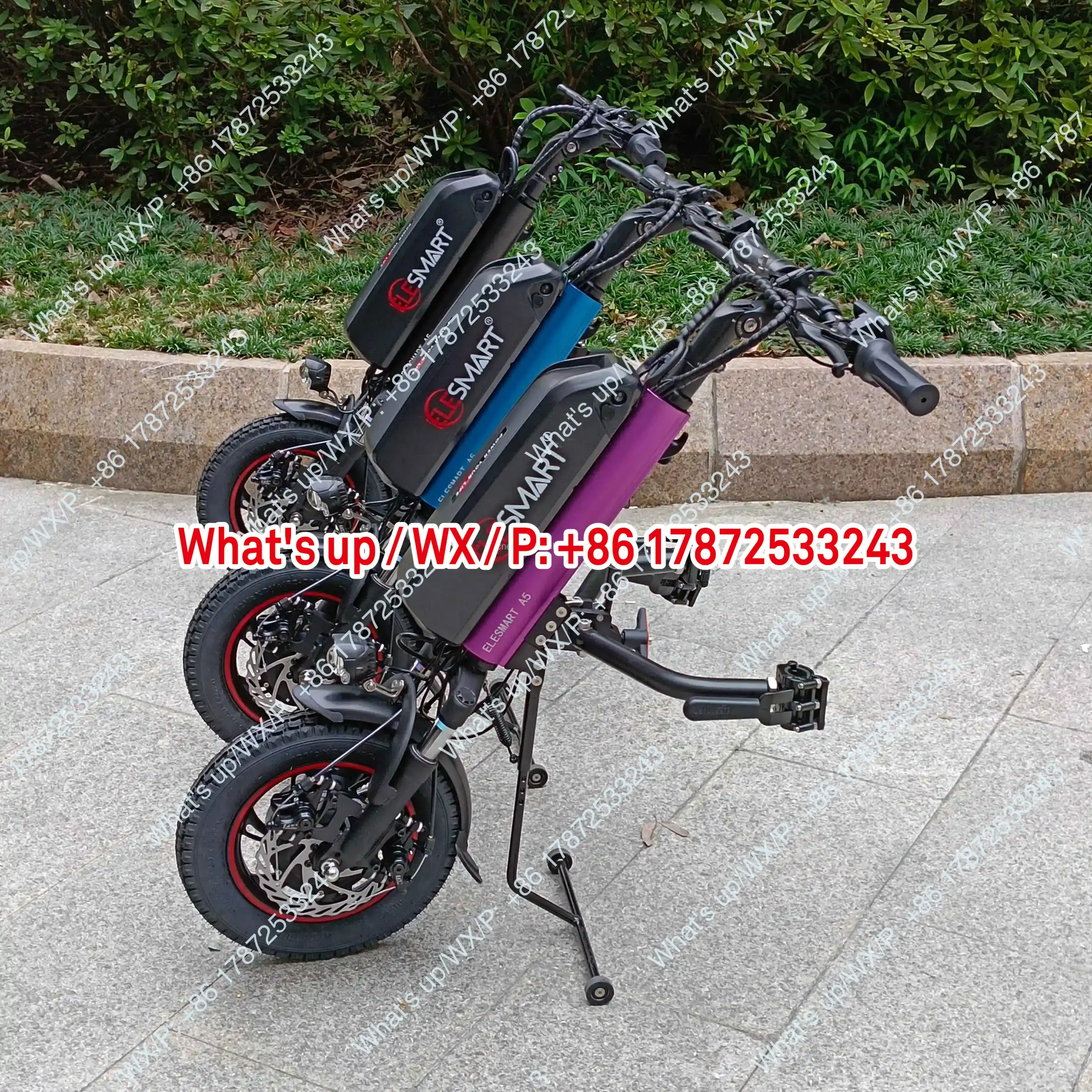 12 Inch Attachable Electric Handbike 500W Electric Handcycle Tractor for Elderly Populated Popular Handcycle Tractor
