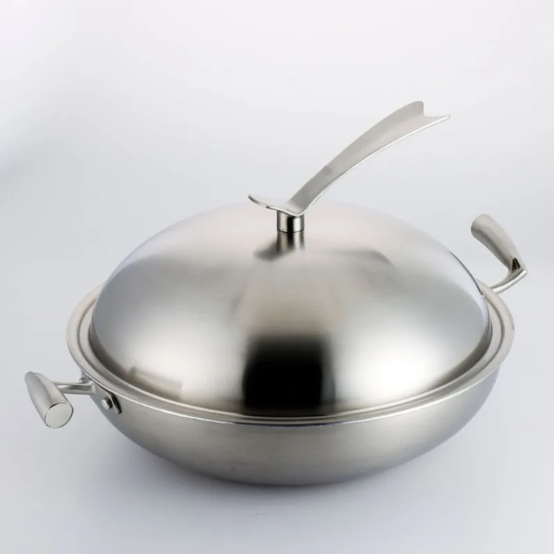 

Large Honeycomb Wok, Smoke-free and Non Stick Multifunctional Stainless Steel Wok, 38CM/40cm Large Stew Pot