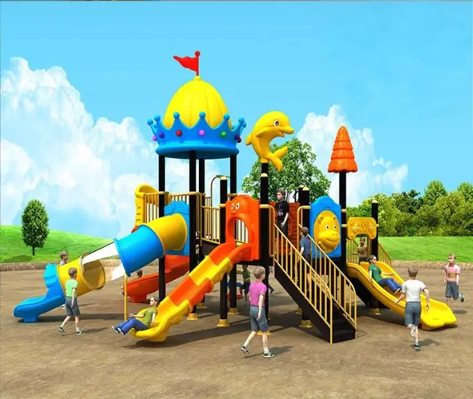 Equipo de Parque de Aventuras al Aire Libre, Toboganes de Plástico y Fibra de Vidrio para Niños, para Jardín, Centro Comercial, Escuela, Parques, con 1-3 Años de Garantía