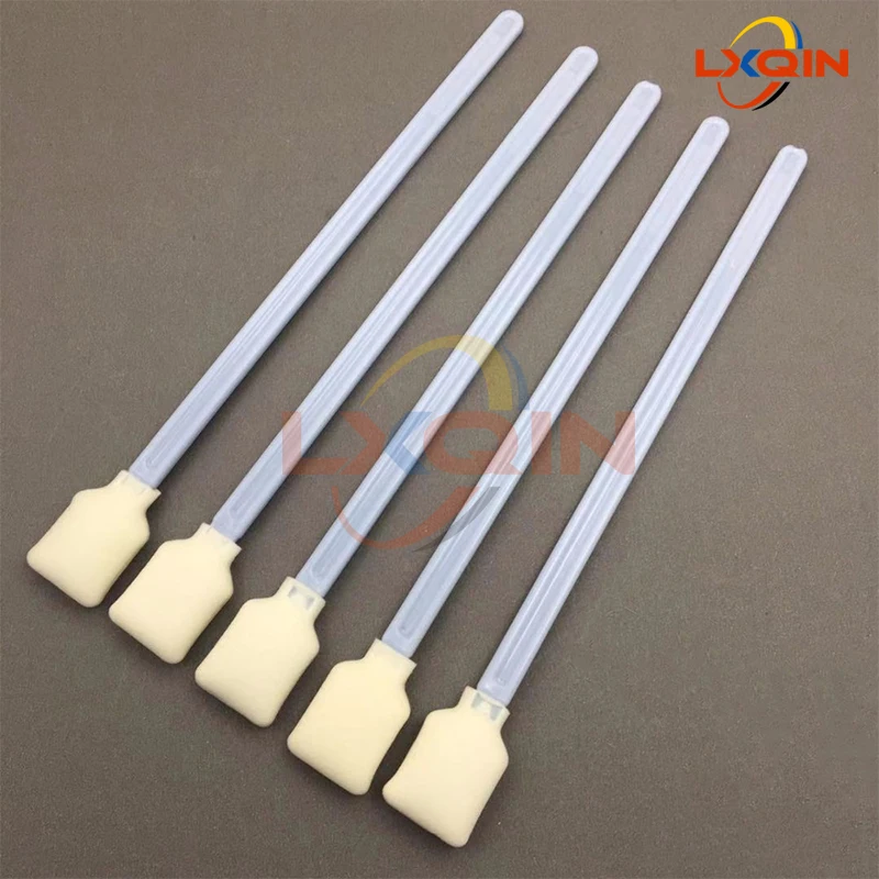 LXQIN 50PCS Printhead Swabs 230mm Foam Swabs Stick for XP600/4720/I3200 print head Ink Brush Sponge Inkjet Printer DTF