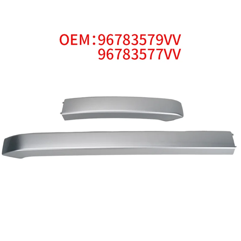 

2Pcs For 2008 2014-2018 Car Roof Rack Cover Chrome Decorative Strip Right Front 96783577VV Right Rear 96787579VV