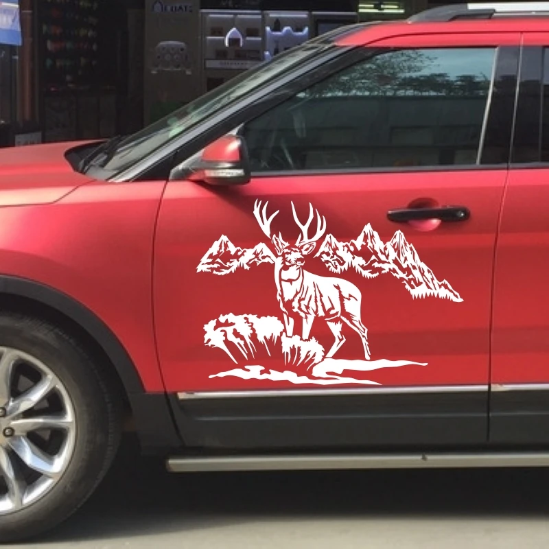 Deer Car Decal Buck Moose Wall Sticker Hunter Window Vinyl Funny Poster