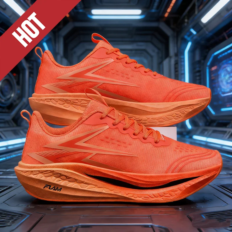HOT Running Shoes Carbon Board Speciality Marathon Men Sports Breathable Lightweight Women Comfortable Athletic Nonskid Sneakers