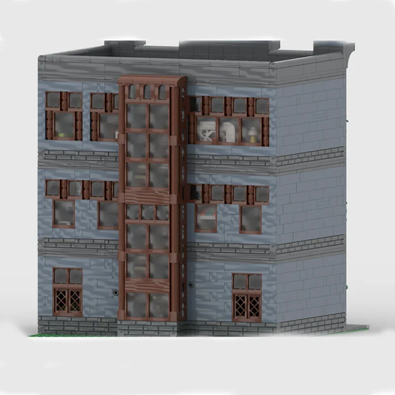 3371 PCS MOC 3 Storie Appartamento Complesso Retro Architettura Modello Modulare FAI DA TE Building Block Display Giocattolo Per Il Regalo di Montaggio Del Capretto